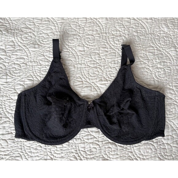 Wacoal Other - Wacoal 851205 Black Lace Halo Molded Underwire Bra Sz 38D